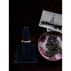 𝅺Hearts of Pandora Ring 925 Silver Pink Quartz Sz 7.5